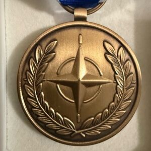 Gold Medal Achievement Medal with Ribbon